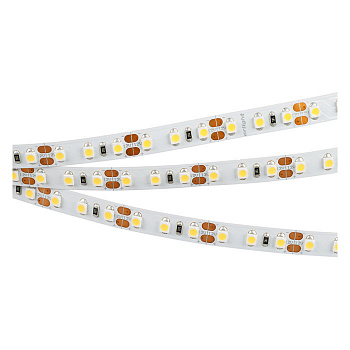 Светодиодная лента RT 2-5000 12V Warm2400 2x (3528, 600 LED, LUX) (Arlight, 9.6 Вт//м, IP20)