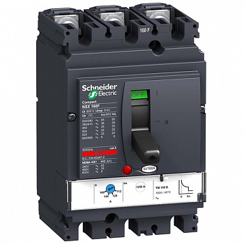 Силовой автомат Schneider Electric Compact NSX 160А, TM-D, 36кА, 3P, 125А, LV430631