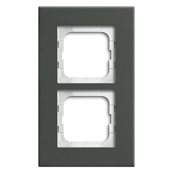 Рамка 2 поста ABB CARAT, фарфор, 2CKA001754A4821