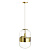 4814//1 PENDANT ODL21 278 прозрачный//бронзовый Подвес E27 1*60W APILE