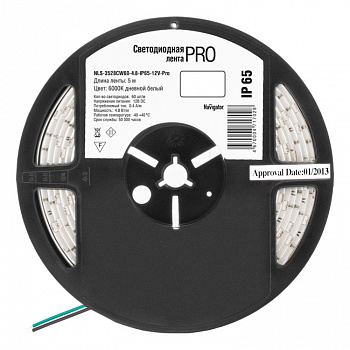 СД Лента Navigator 71 702 NLS-3528CW60-4.8-IP65-12V-Pro R5