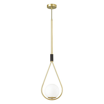 4810//1 PENDANT ODL21 447 золтой//черный//белый Подвес E14 1*40W FLARI