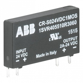 Оптопара втычная CR-S024VDC1MOS (вход: 24В DC, выход: 2A 24В DC) для реле серии CR-S