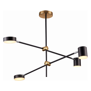 SL1604.432.04 Светильник потолочный ST-Luce Черный, Латунь//Черный LED 4*5W