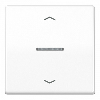 Клавиша для KNX кнопки, 1 группа с окошком и символами стрелки; дюропласт; белый