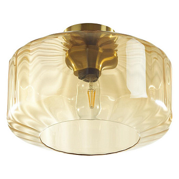 4747//1C PENDANT ODL21 267 янтарный//бронзовый Светильник потолочный E27 1*60W BINGA