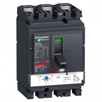 Силовой автомат Schneider Electric Compact NSX 100А, TM-D, 50кА, 3P, 16А, LV429847