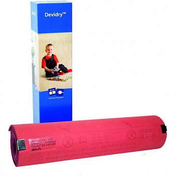 DEVIdry™ 100 (100 Вт//м2). Размер: 1 х 2 м. Площадь мата 2 м2. Площадь обогрева 1,4 м2.