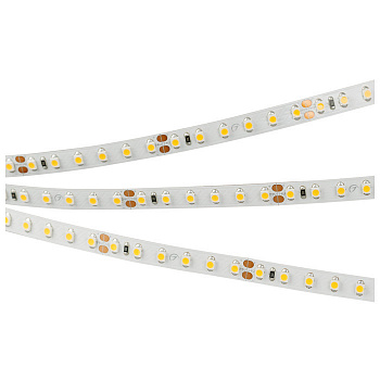 Светодиодная лента RT 2-5000 24V Warm2400 2x (3528, 600 LED, LUX) (Arlight, 9.6 Вт//м, IP20)