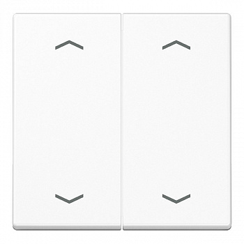 Клавиша для KNX кнопки, 2 группы, символы стрелки; дюропласт; белый