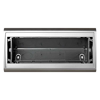 S82C Угловая коробка для рамок на 8 узких модулей, S82C, алюминий
