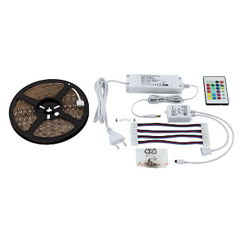 97928 Светодиод. лента LED STRIPES-FLEX диммируемая, 20W(LED; RGB), 1000lm, L5000, пластик, прозрачн