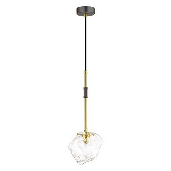 4789//1 LOFT ODL21 449 черный//золотой//прозрачный Подвес G9 1*40W STONO