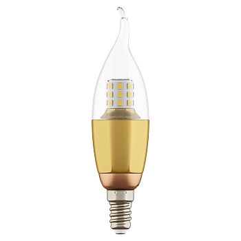 940622 Лампа LED 220V CA35 E14 7W=70W 460LM 60G CL//GD 3000K 20000H (в комплекте), шт